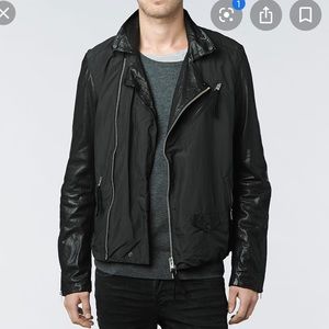 ALL SAINTS Black Leather Biker Jacket: NEVER WORN